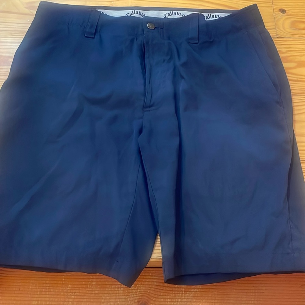 Callaway shorts size 36 3 pair gently warn. Navy, grey, and grey/dark grey